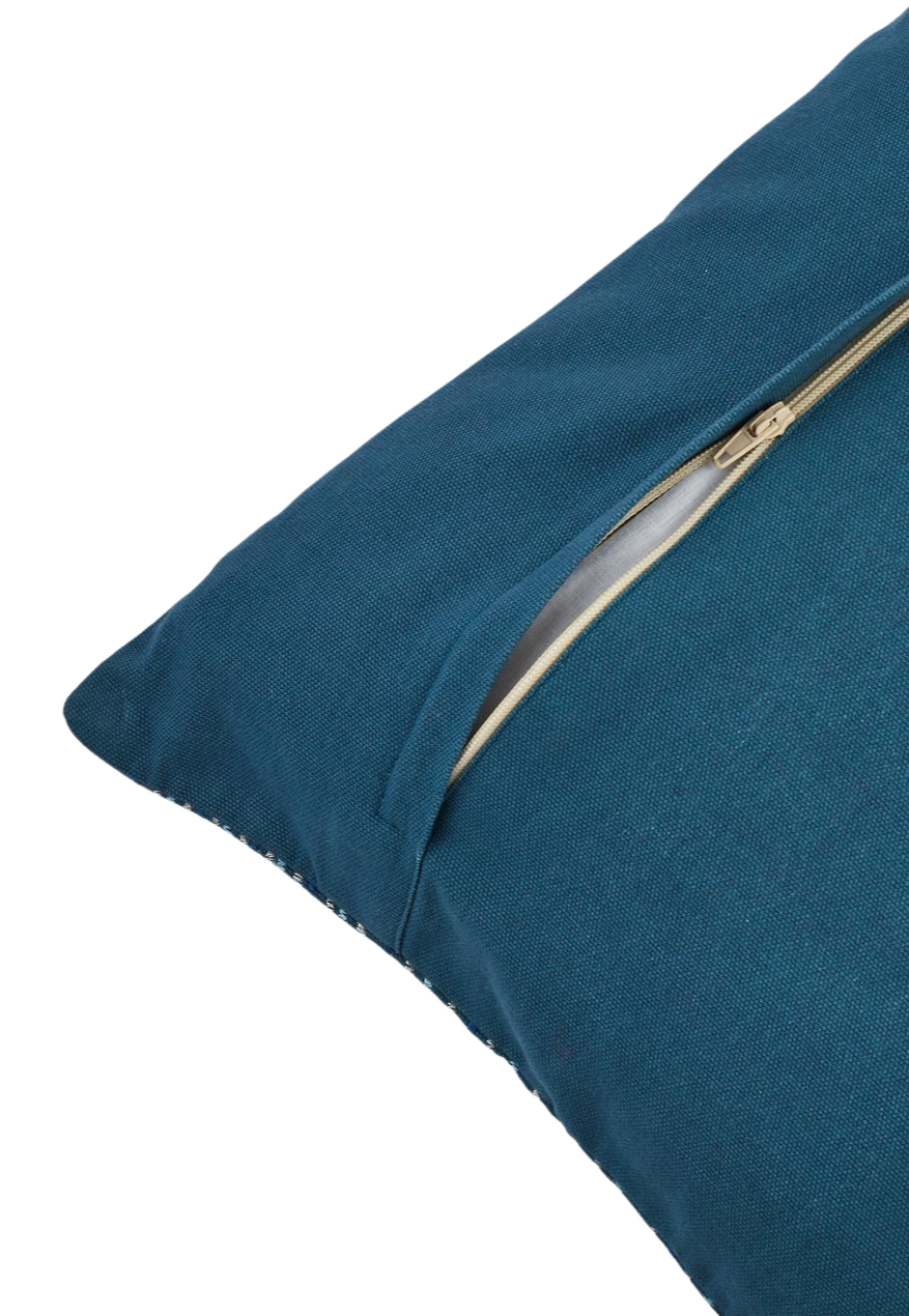 Funda de cojín de algodón. Bordado Mehrish BU 30x50