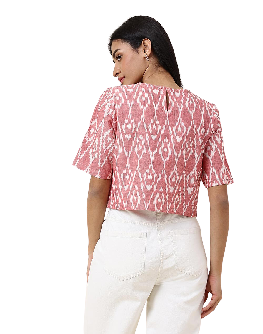 Blus Ikat. Rosa