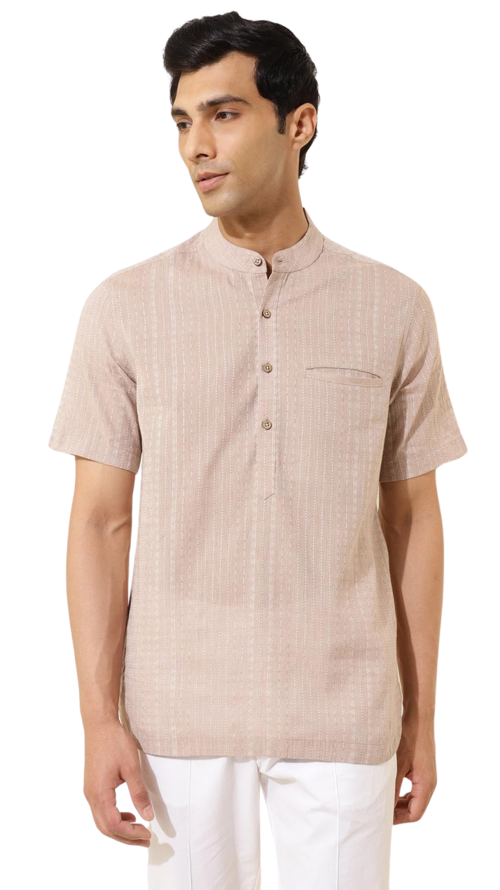 Camisa para hombre. Striped. Beige