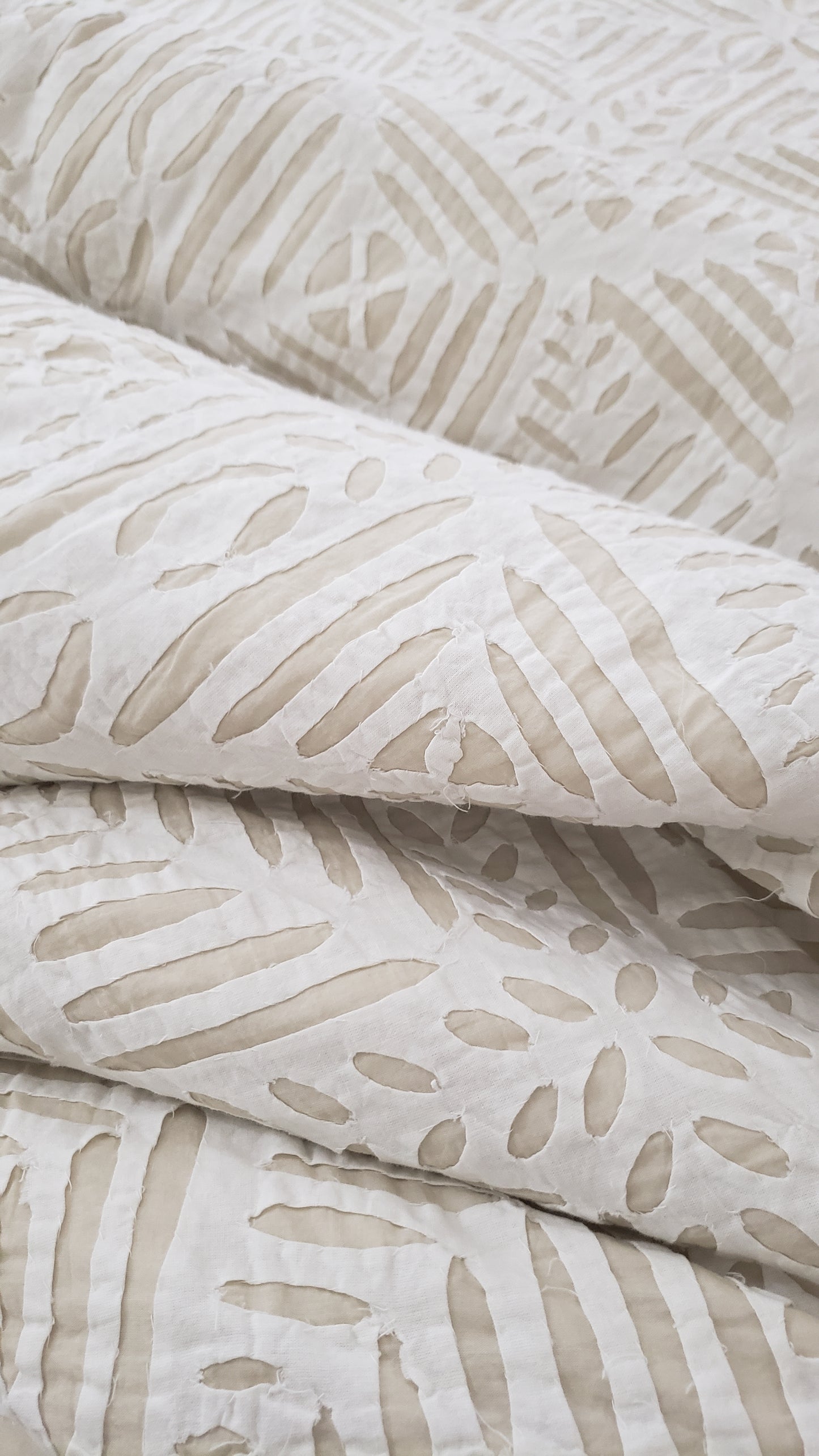 Funda para duvet calada en crema