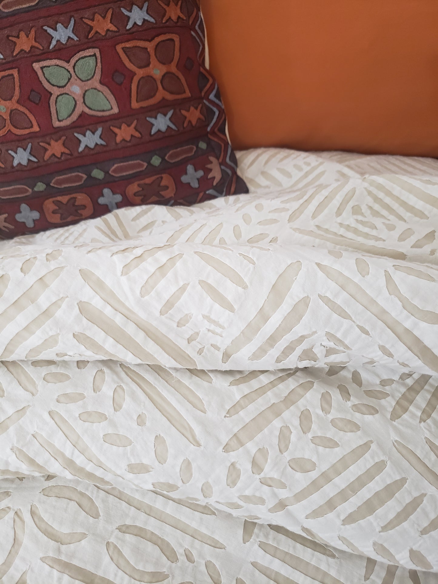 Funda para duvet calada en crema
