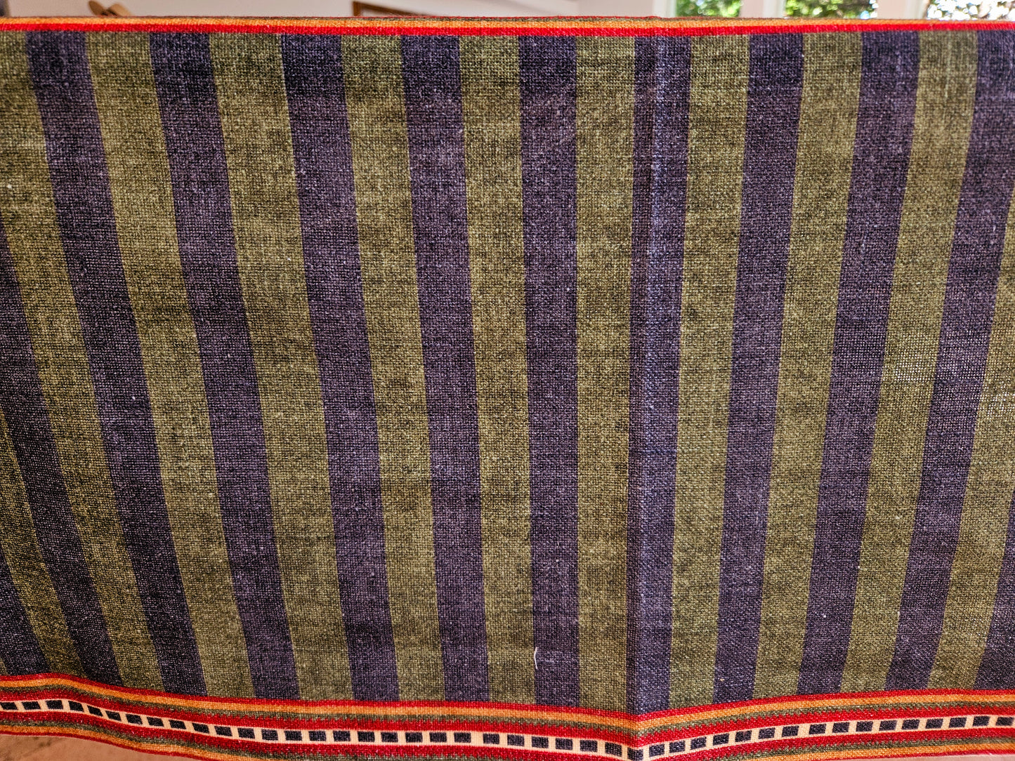 Mantel rectangular 100% algodón estampado a mano. Mariva multi