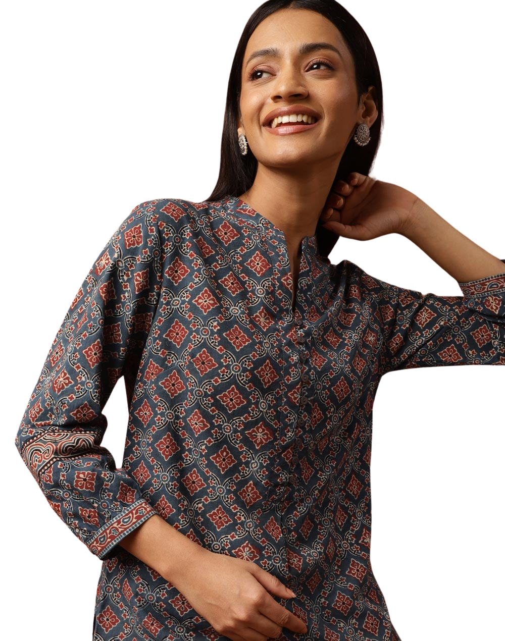 Blusa Ajrakh azul