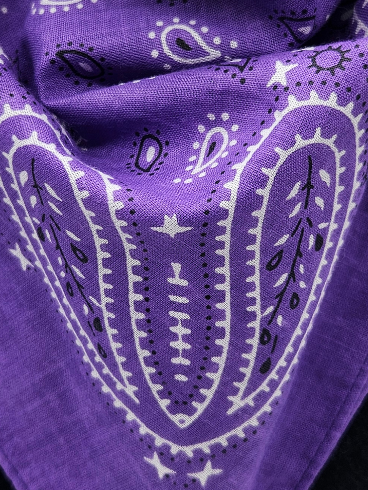 Paliacate de algodón 100%. Morado