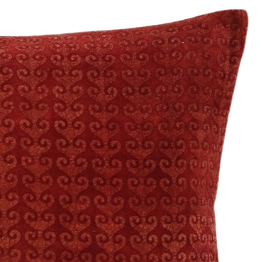 Funda de cojín de terciopelo. Jamira 2 rojo 40x40 %%%