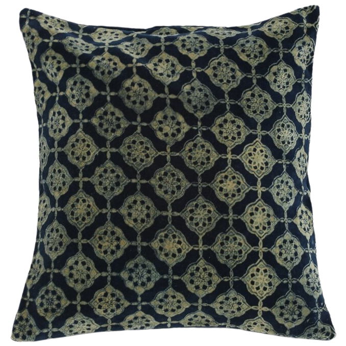 Funda de cojín de terciopelo. Jamira 3 azul 40x40 %%%