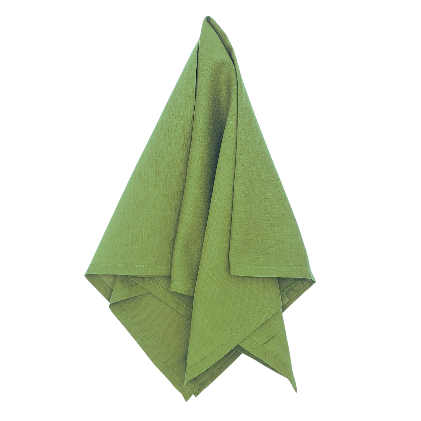 Servilleta lisa de muselina de algodón verde aceituna