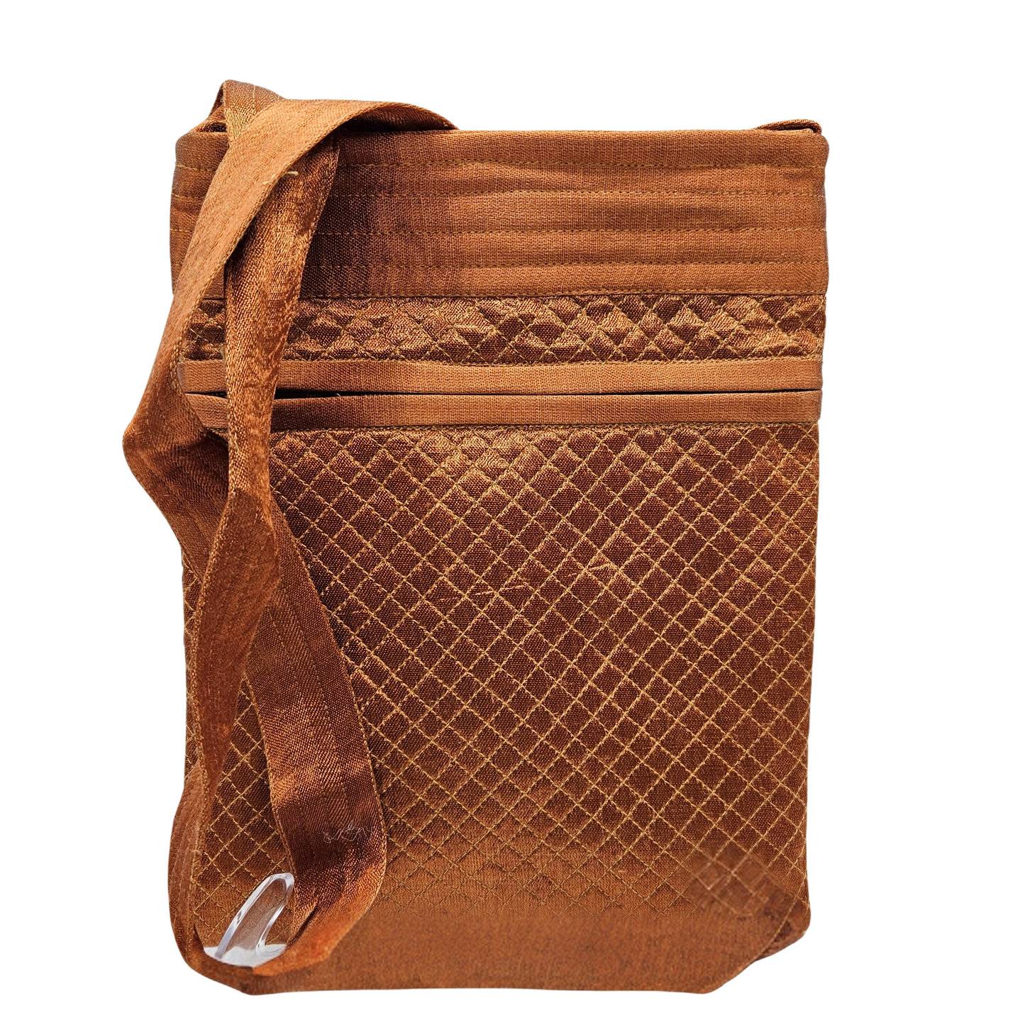Bolso de mano bordado Abstract Kutch Mostaza