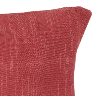 Funda de cojín tejida en telar. Nadesh coral 40x40