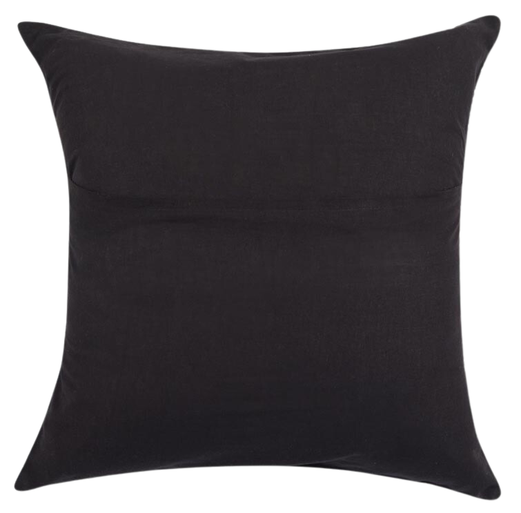 Funda de cojín de algodón estampada. Azul índigo. Abhinita 40x40