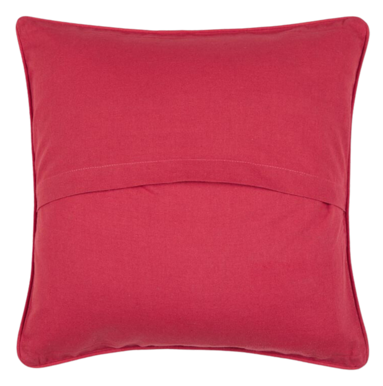 Funda de cojín lisa de seda. Niri fuschia 40x40