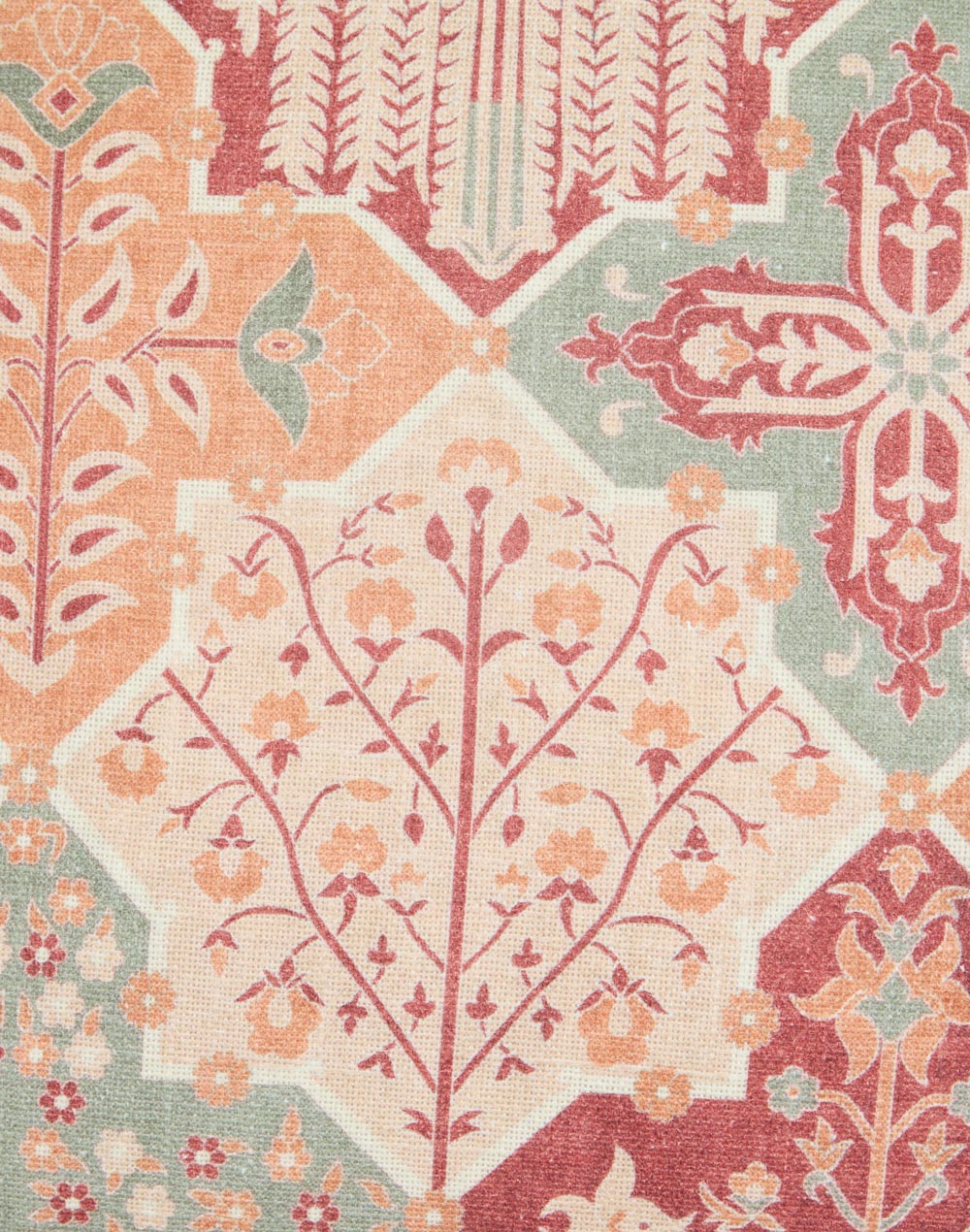 Funda de cojín de algodón estampada. Isfahan Terracotta 50x50