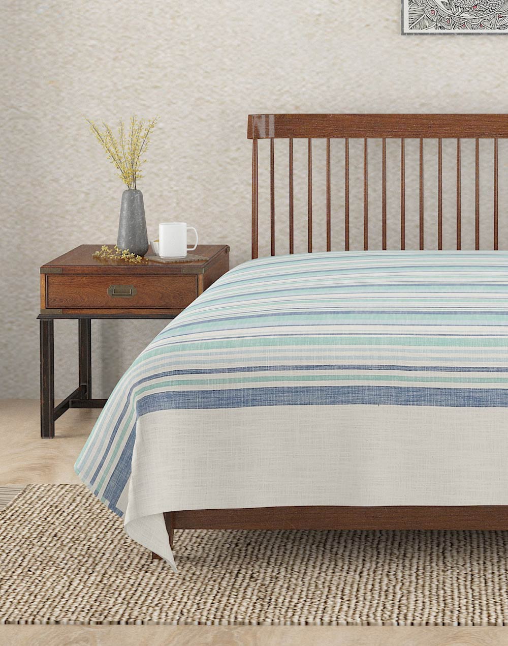 Colcha tejida en telar. Adhya Riya OW