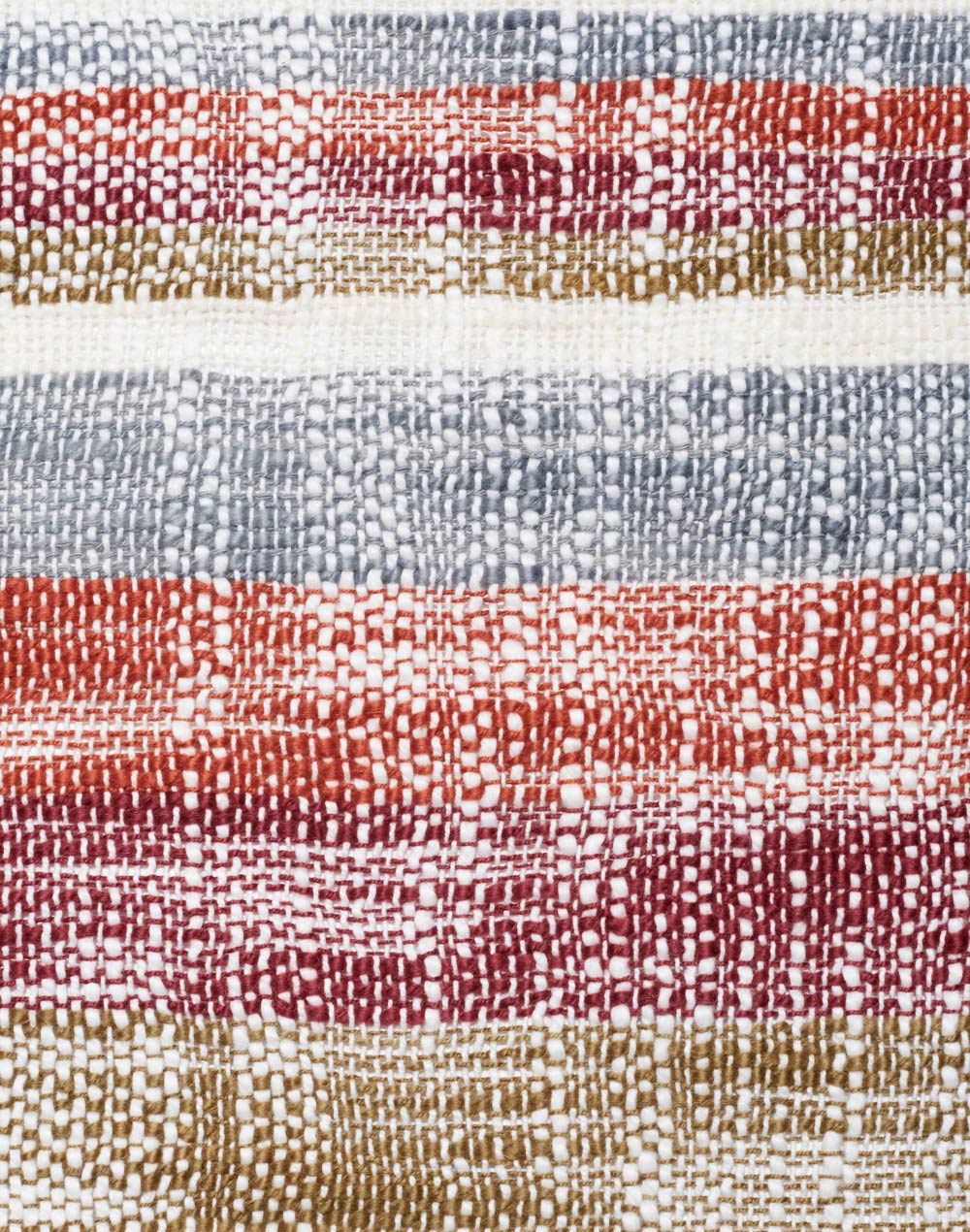 Colcha tejida en telar. Multicolor