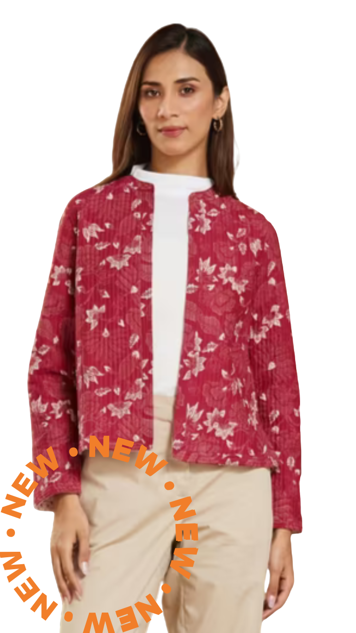 Saco de algodón/rayón estampado a mano. Vino PREVENTA