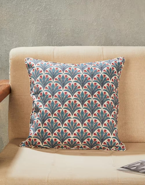 Funda de cojín de algodón estampada. Gulzar Pankh multi 40x40