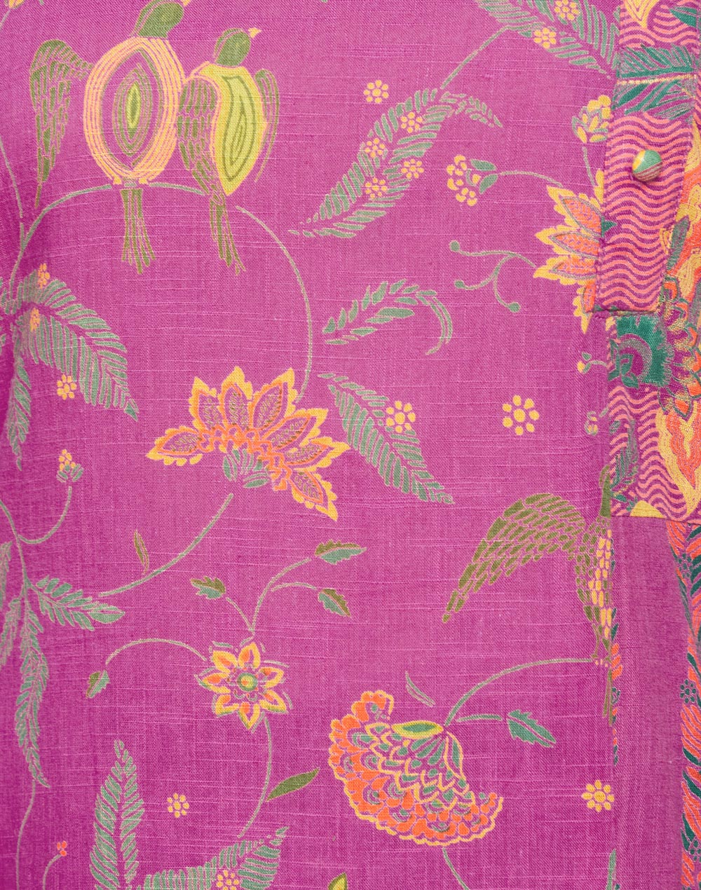 Kurt larga corte recto. Magenta