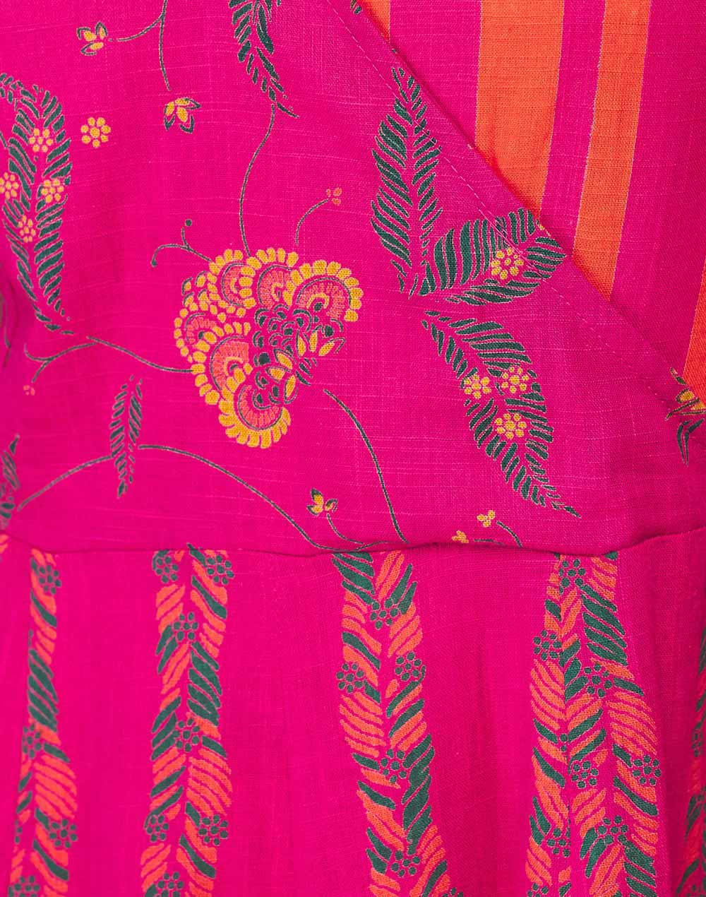 Vestido estampado Magenta