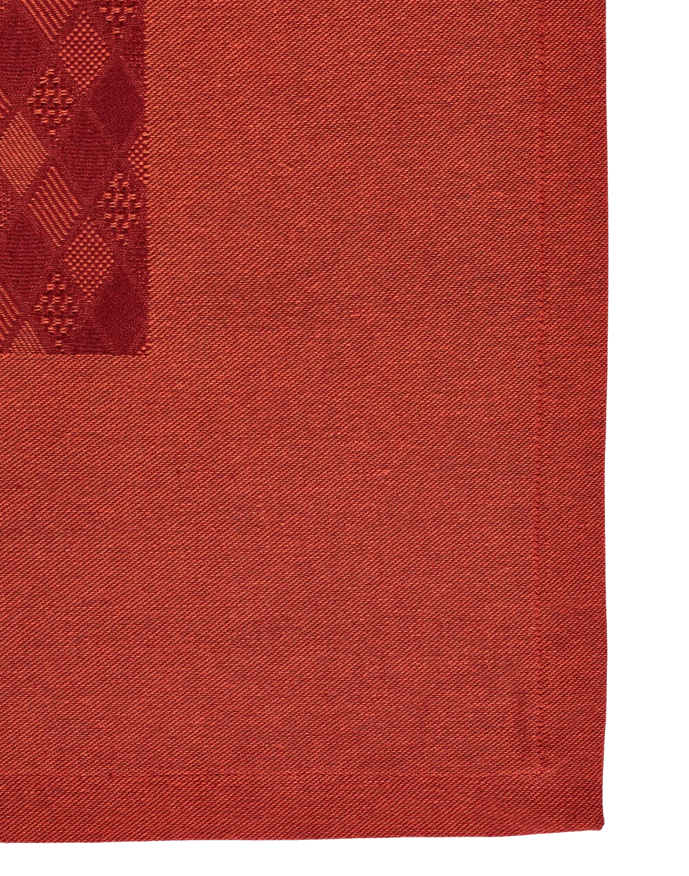 Mantel rectangular 100% algodón tejido en telar. Akira rojo