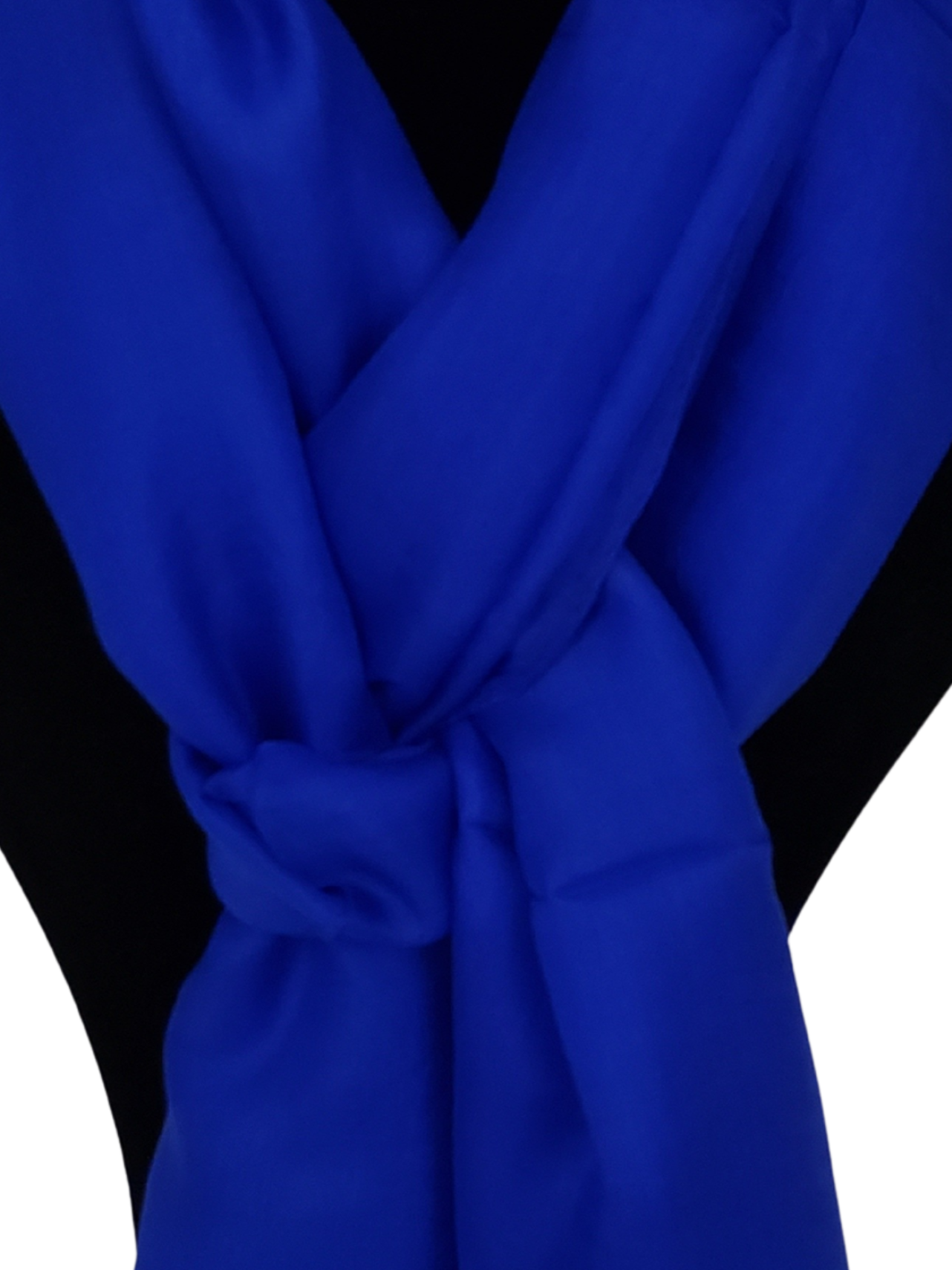 Mascada de seda lisa. Azul rey