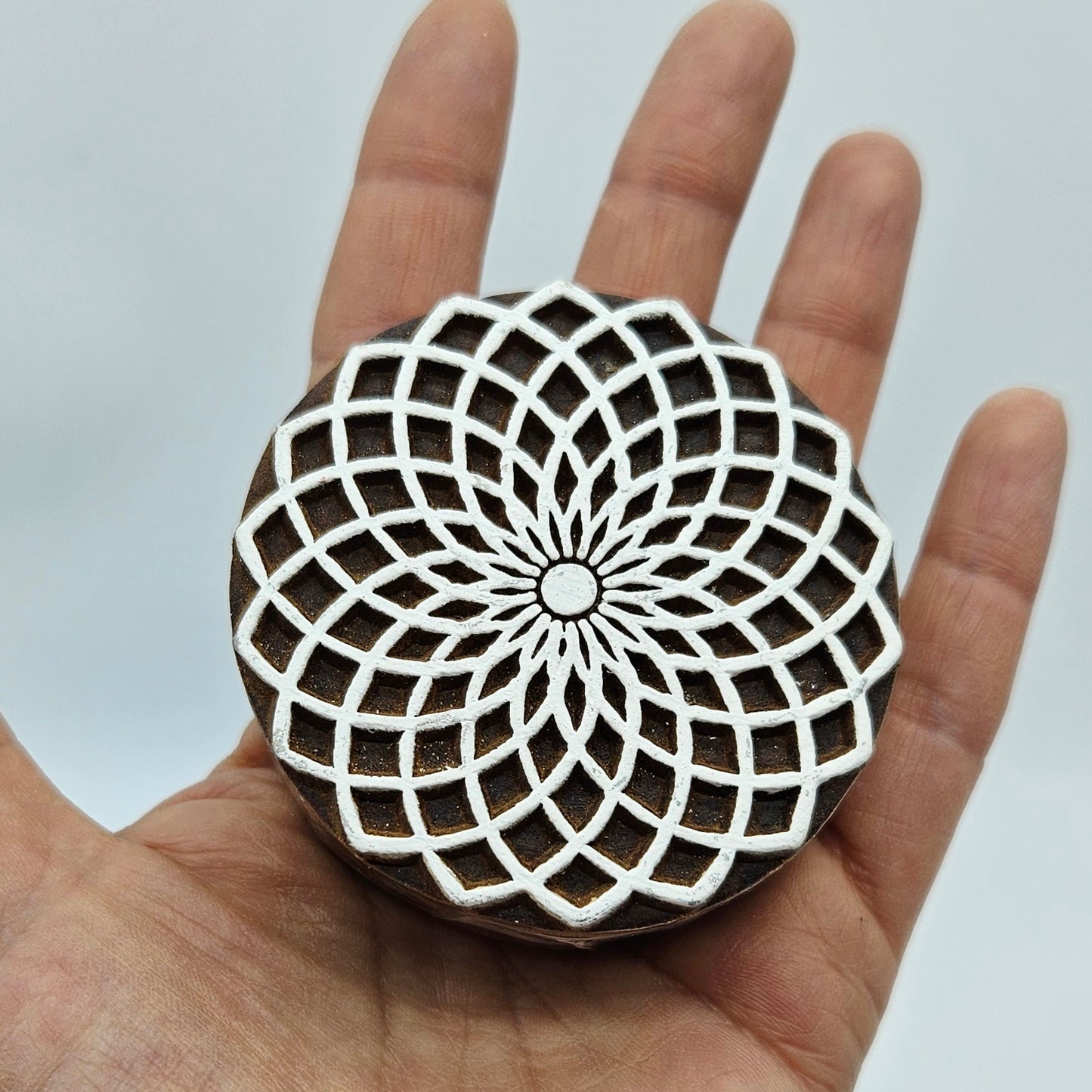 Sello bloque mediano flor de Torus