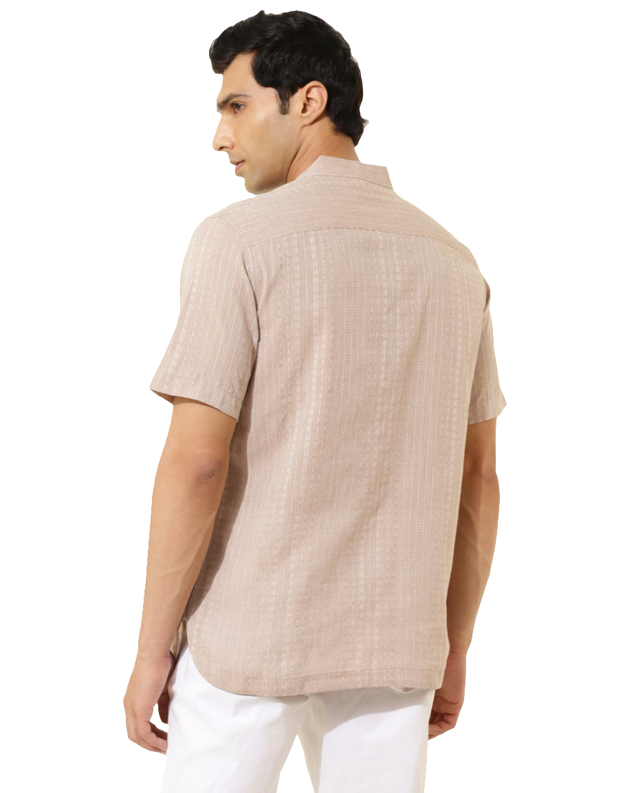 Camisa para hombre. Striped. Beige