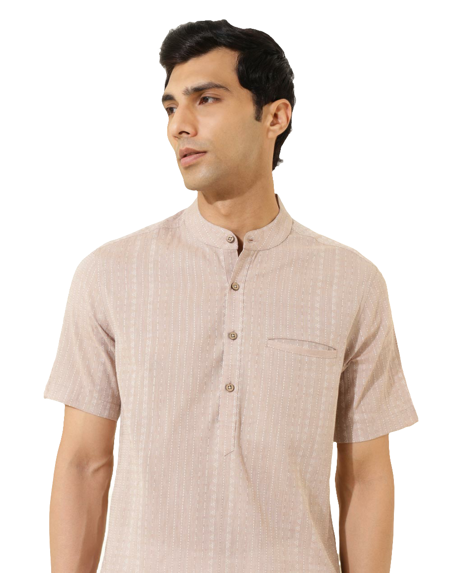 Camisa para hombre. Striped. Beige