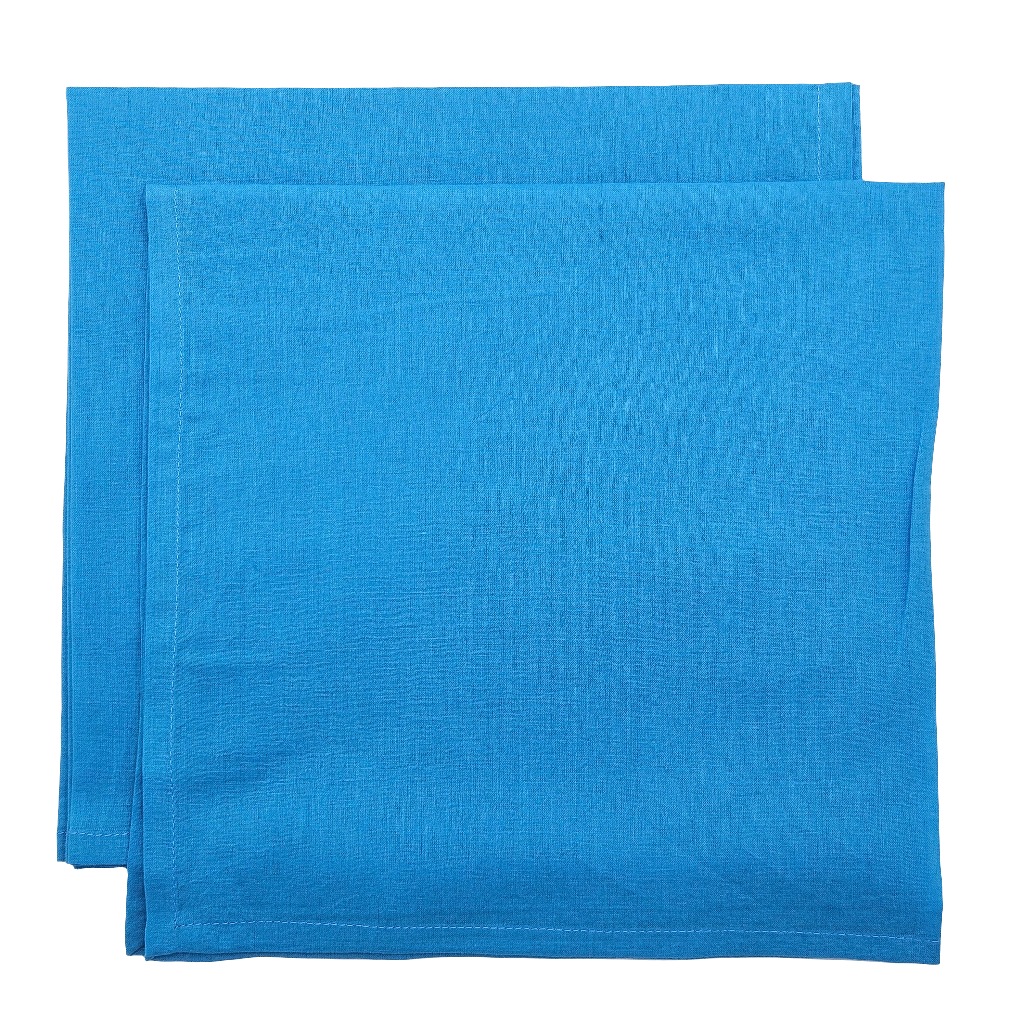 Servilleta lisa de muselina de algodón Sky Blue