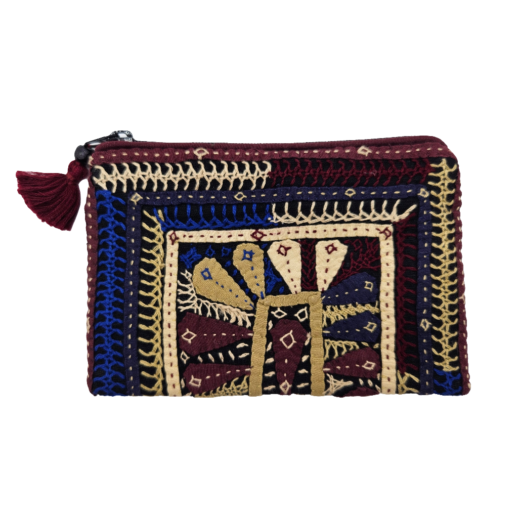 Monedero bordado hindú QATAB Kutch 13