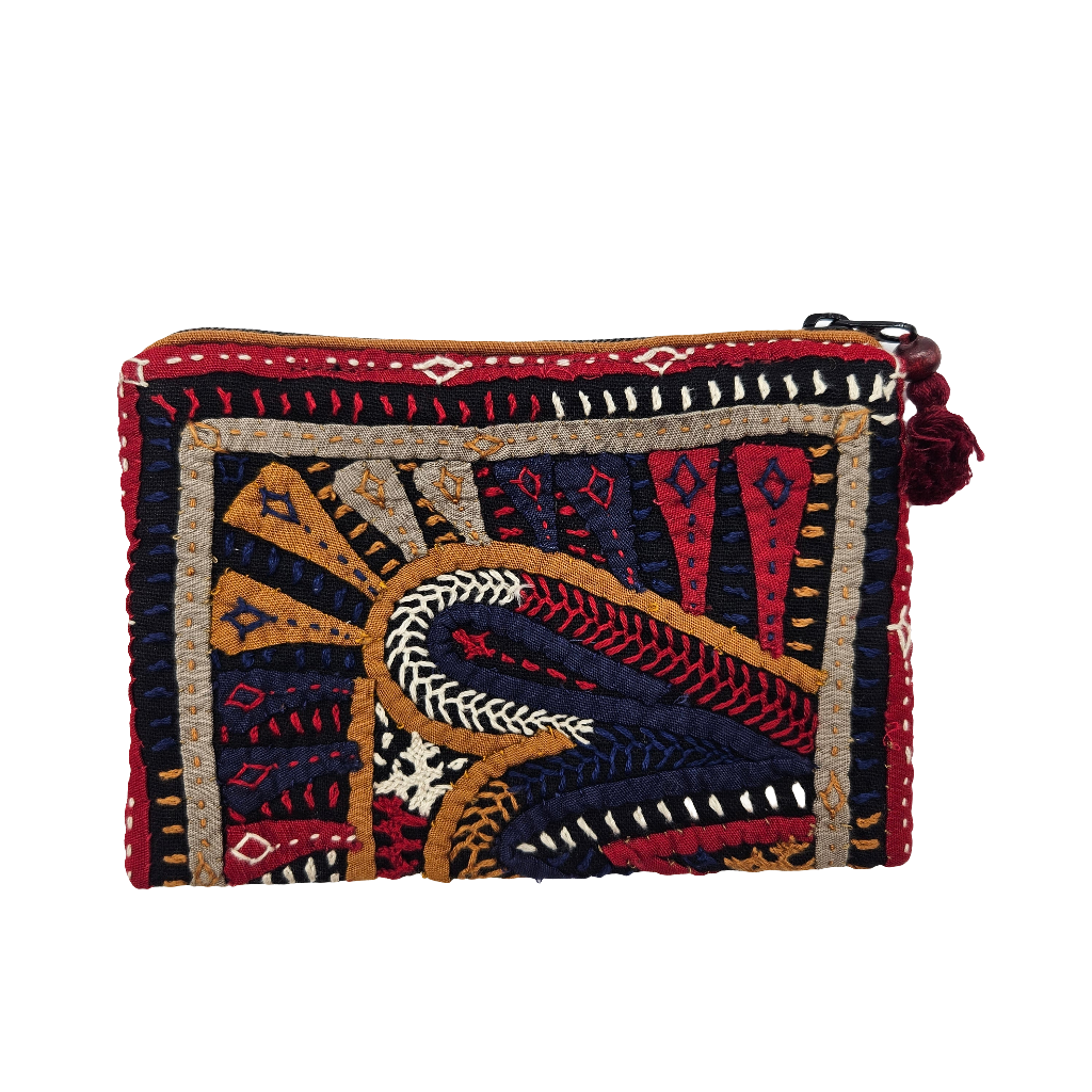 Monedero bordado hindú QATAB Kutch 17