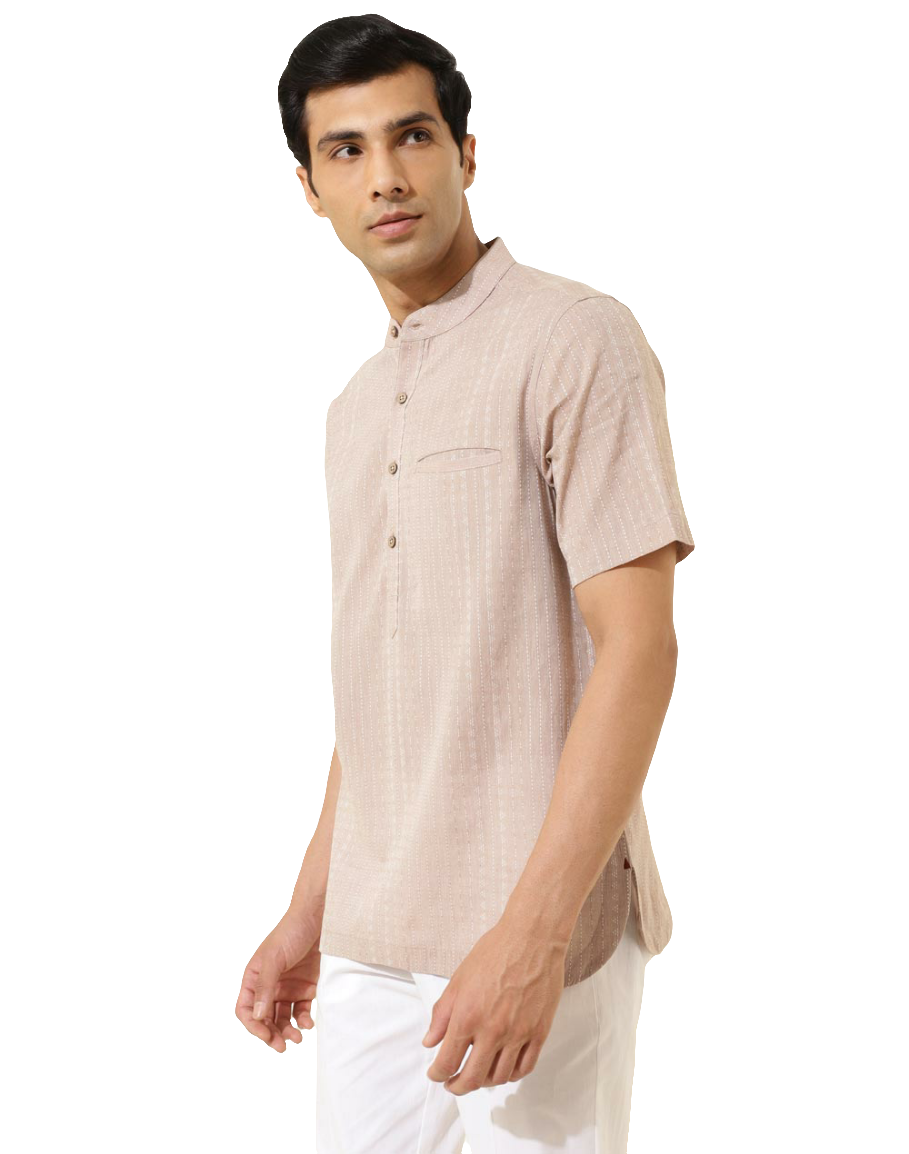 Camisa para hombre. Striped. Beige