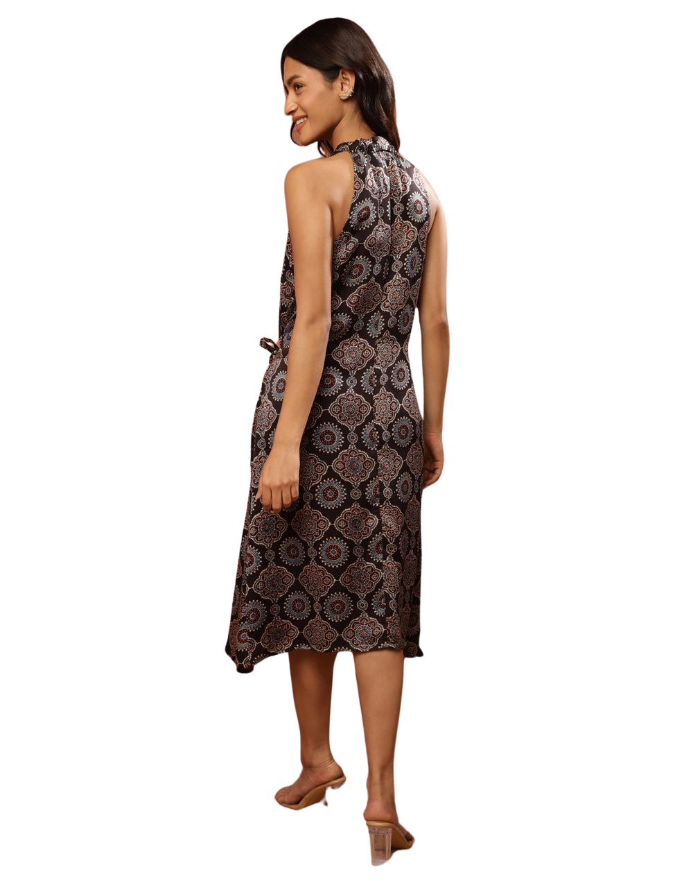 Vestido Ajrakh. Negro