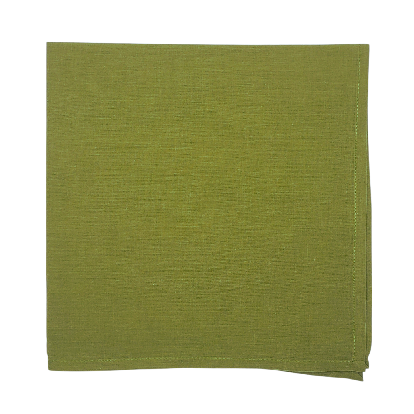 Servilleta lisa de muselina de algodón verde aceituna