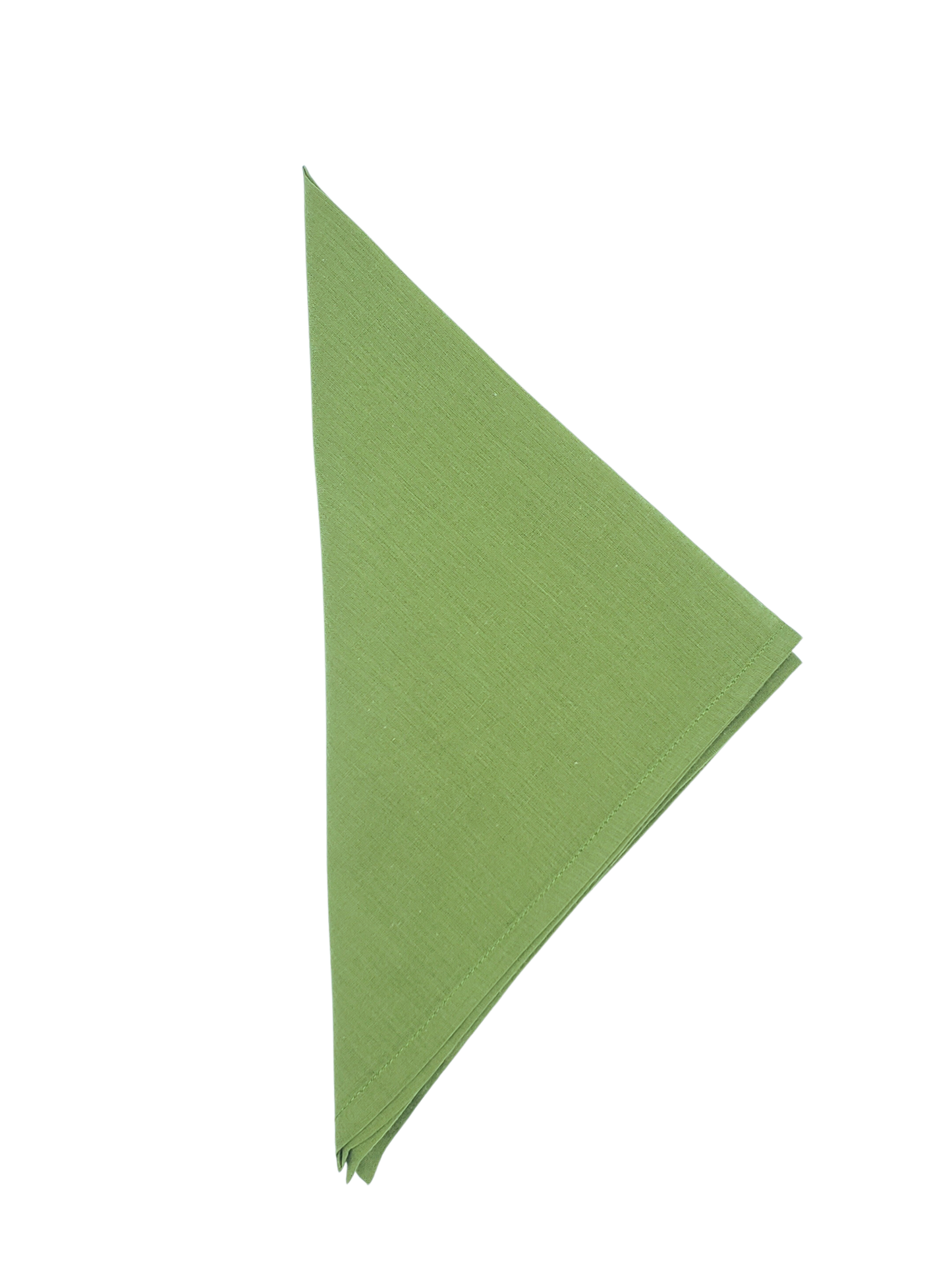 Servilleta lisa de muselina de algodón verde aceituna