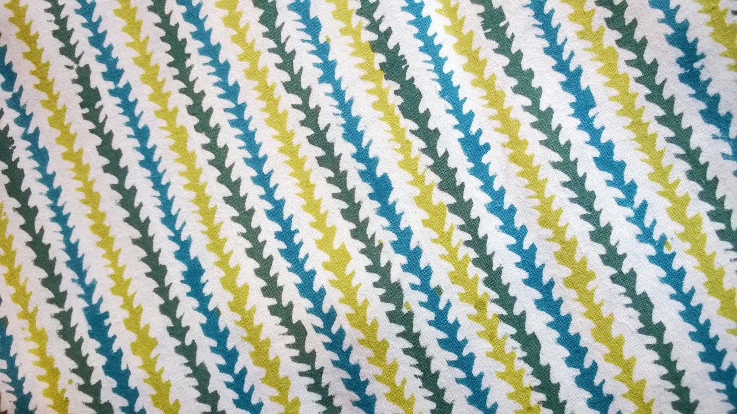 Mantel redondo 100% algodón estampado a mano