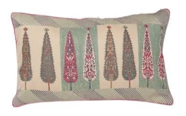 Funda de cojín estampada en seda. Nariyna 30x50