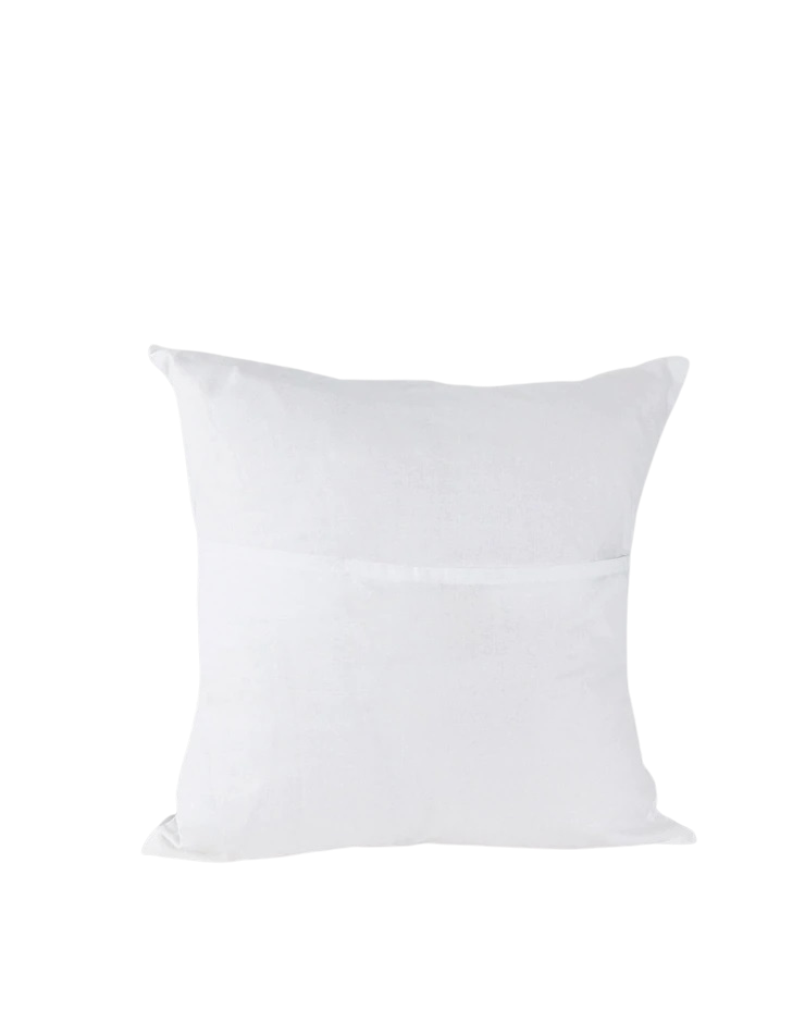 Funda de cojín de algodón calado. Blanco Nasieer 40x40