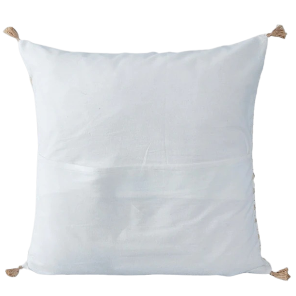 Funda de cojín de algodón calado. Dorado Prasun 40x40
