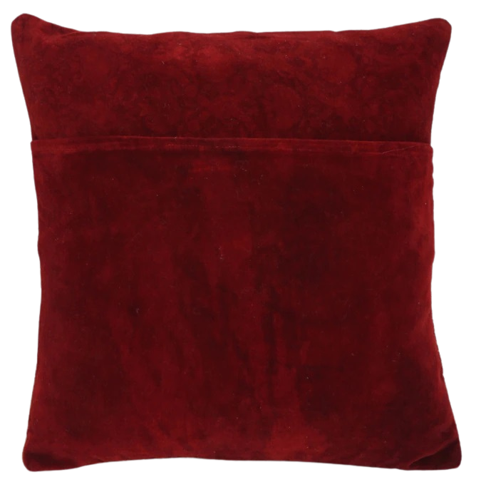 Funda de cojín de terciopelo. Jamira 1 rojo 40x40