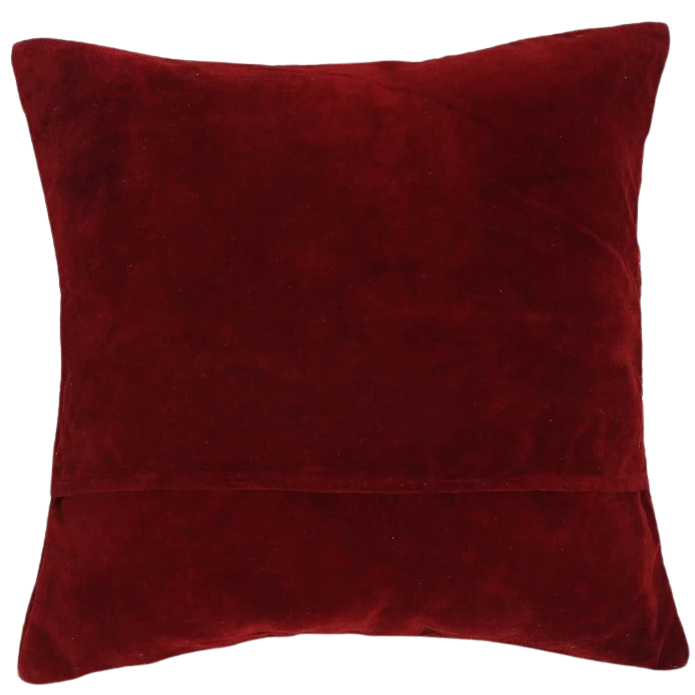 Funda de cojín de terciopelo. Jamira 2 rojo 40x40 %%%