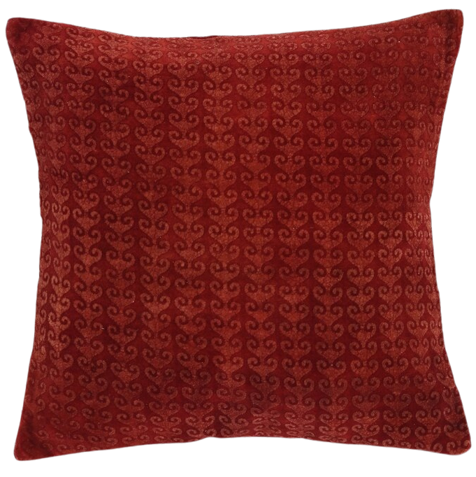 Funda de cojín de terciopelo. Jamira 2 rojo 40x40 %%%