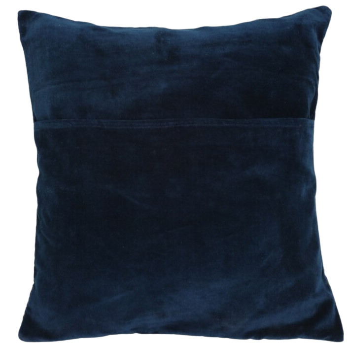 Funda de cojín de terciopelo. Jamira 3 azul 40x40 %%%