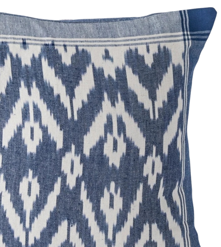 Funda de cojín tejida IKAT Pazir 40x40