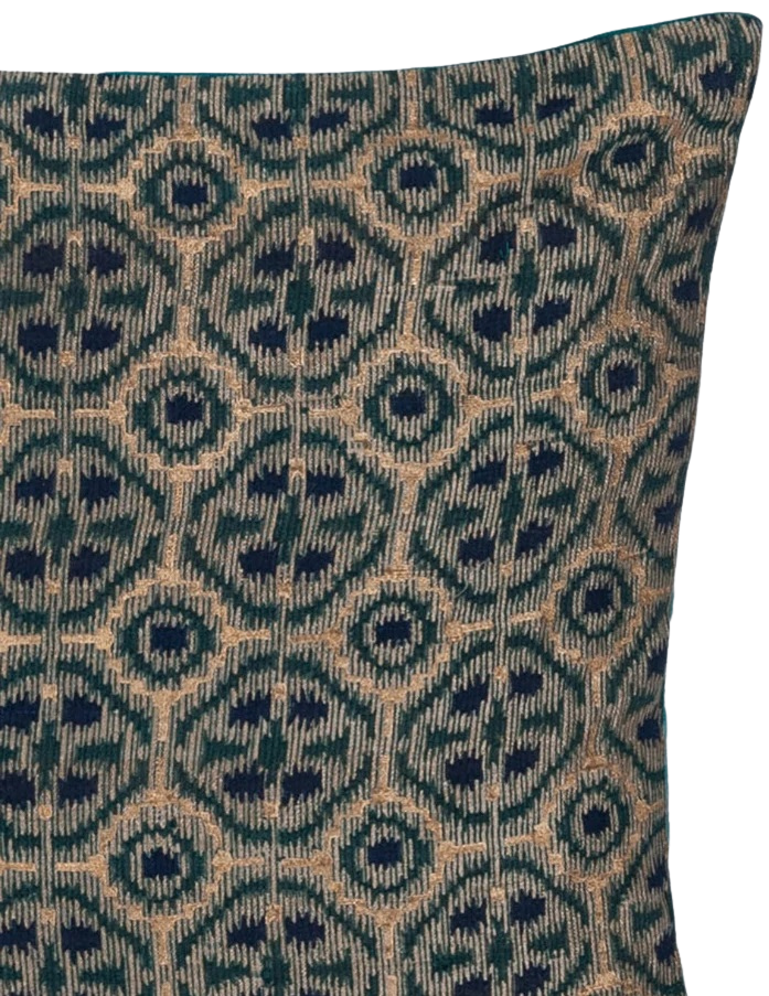 Funda de cojín de algodón estampada. Munish azul 40x40 %%%