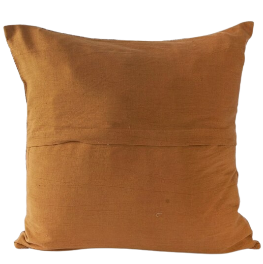 Funda de cojín de algodón estampada. Munish ocre 40x40