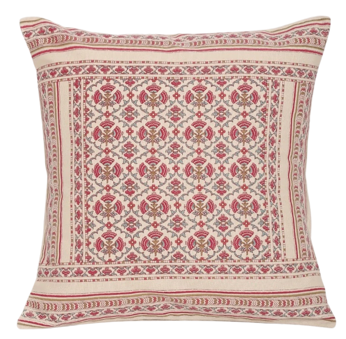 Funda de cojín de algodón estampada. Urmika 50x50