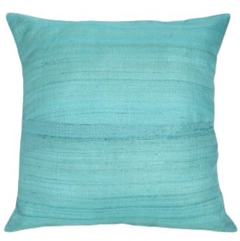Funda de cojín de seda. Riyana azul 50x50 %%%