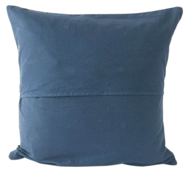 Funda de cojín. Azul índigo natural. Nuja 40x40