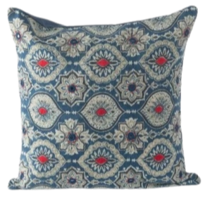 Funda de cojín. Azul índigo natural. Nuja 40x40
