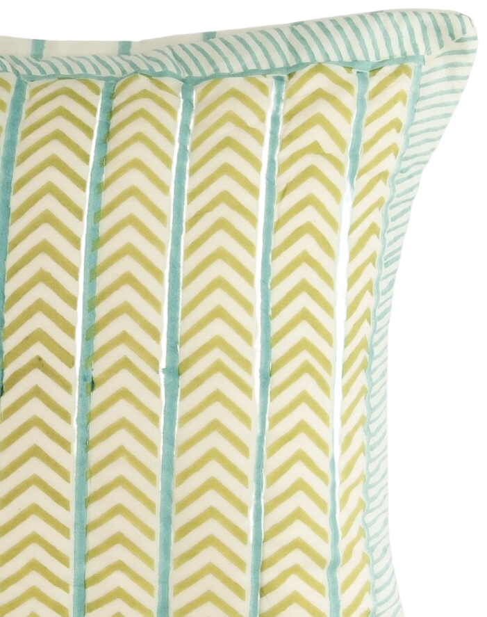Funda de cojín de algodón estampada. Anaisha 40x40
